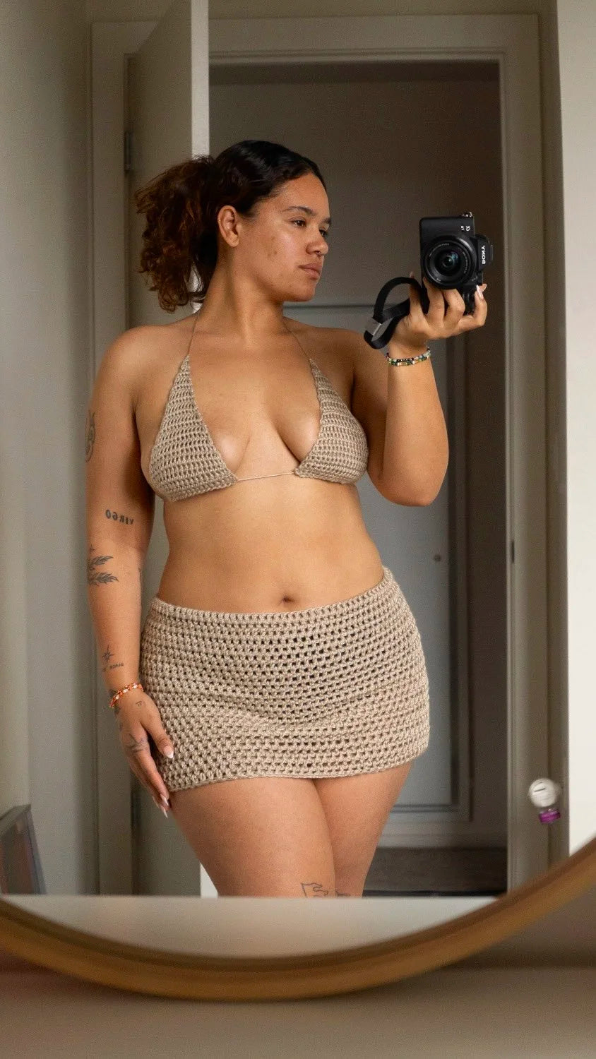 Cream Bikini Top