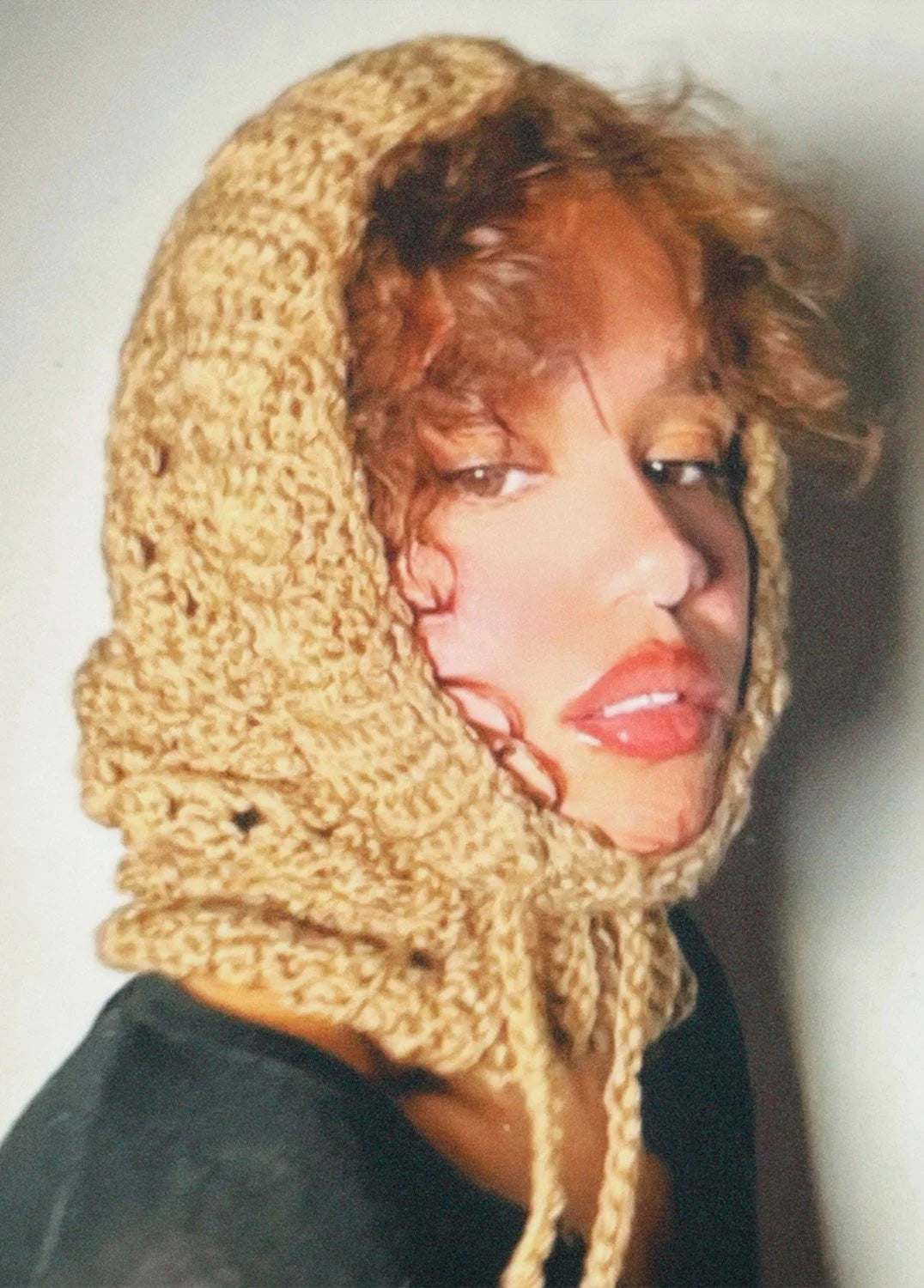 Brown Granny Square Hood