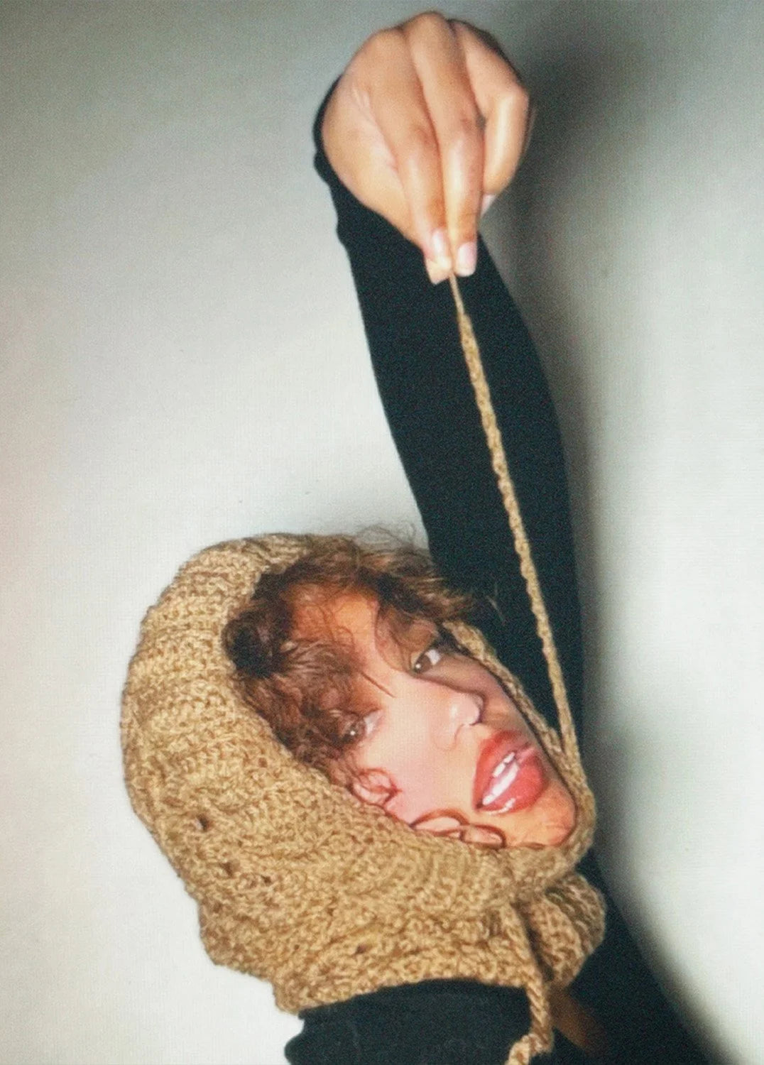 Brown Granny Square Hood