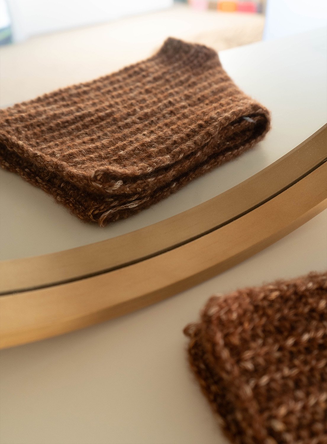 Brown Mohair Daisy Dukes