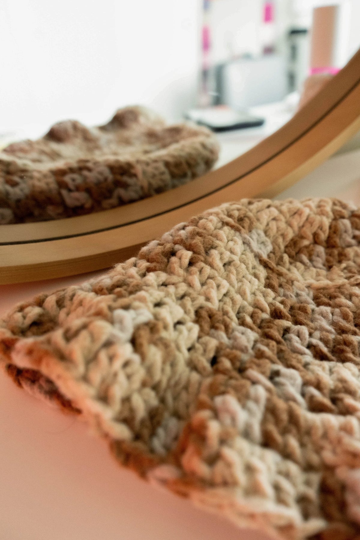 Brown Speckled Bucket Hat
